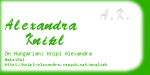 alexandra knipl business card